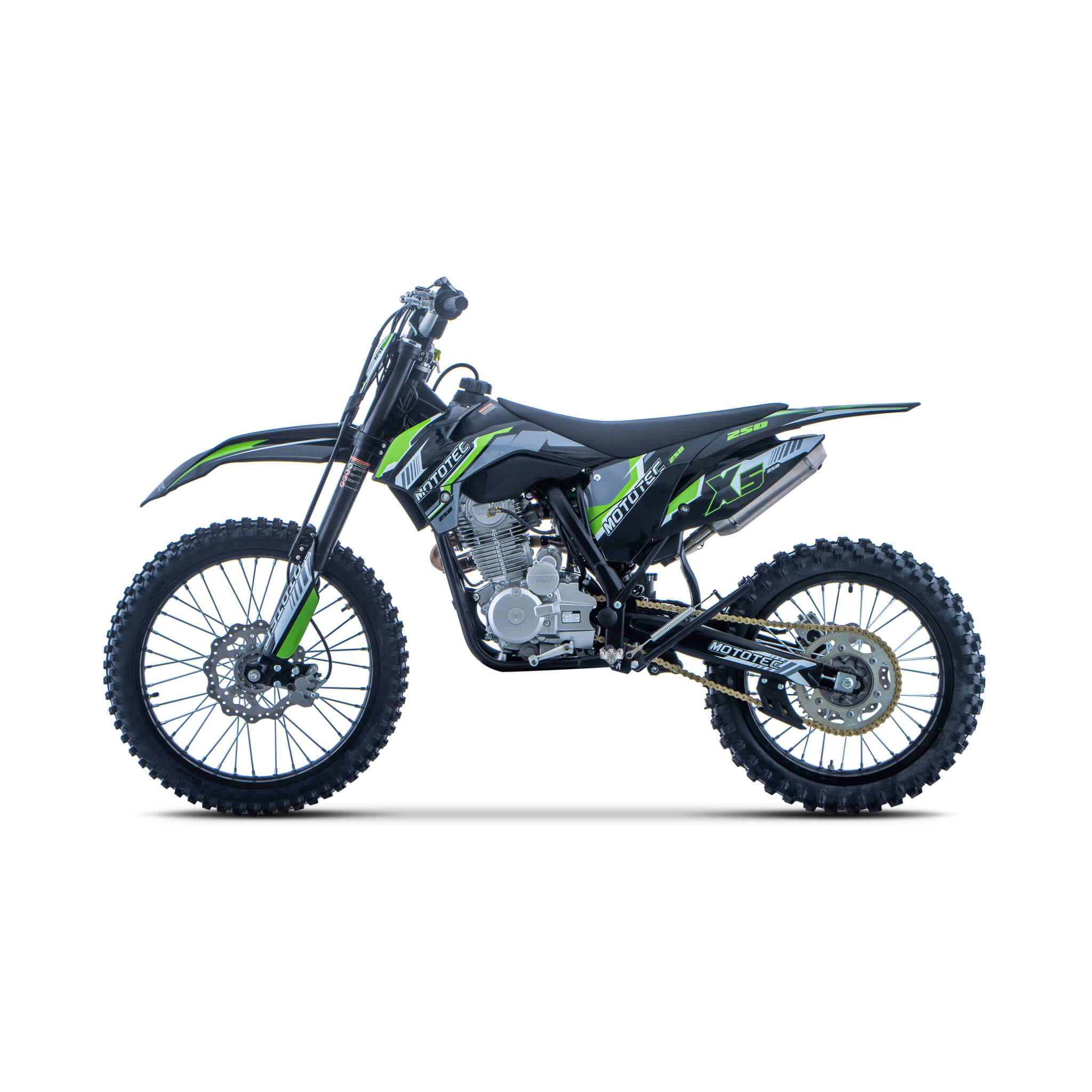 MotoTec X5 250CC 4-Stroke High-Performance Off-Road Gas Dirt Bike, Black (SAK39425) – SAKSBY WHOLESALE, view 4