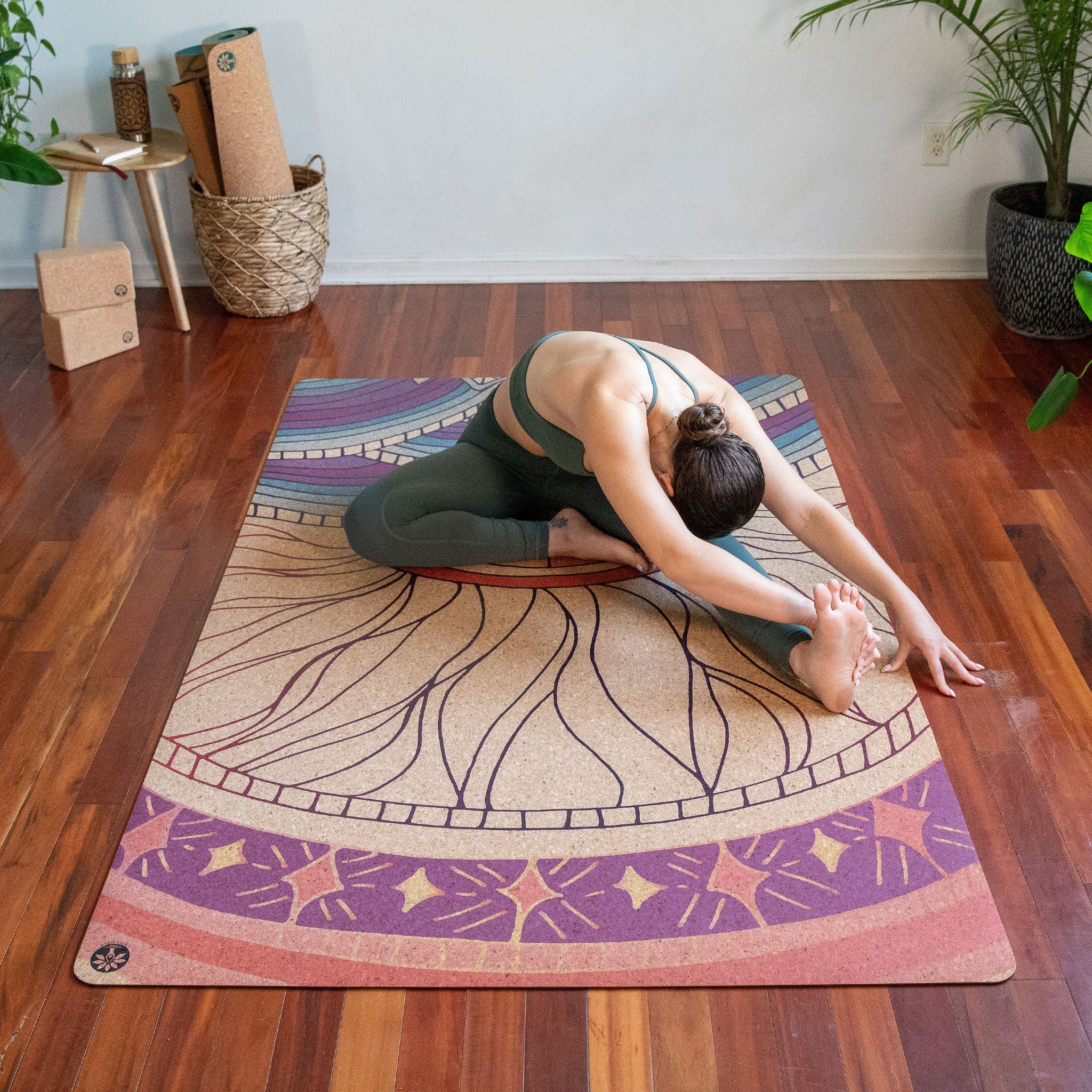 Mountain Magic Nomad XL Cork Yoga Mat – Yoloha Yoga, view 3