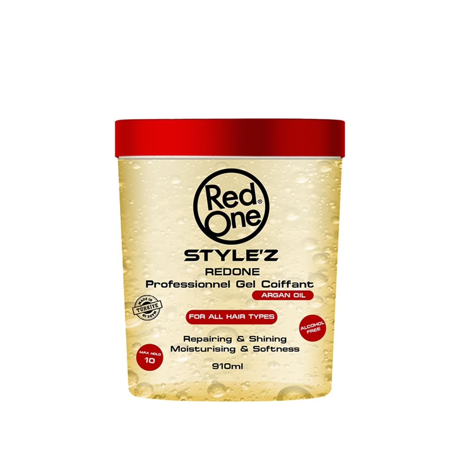 RedOne Stylez Argan Oil Hair Gel 910ml - Nourishing Styling for Healthy Hair