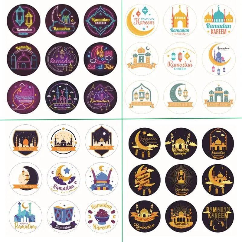 Mariam's Collection MR014 Ramadan Sticker, 90 Pcs Stickers Eid Mubarak Decoration — main product shot