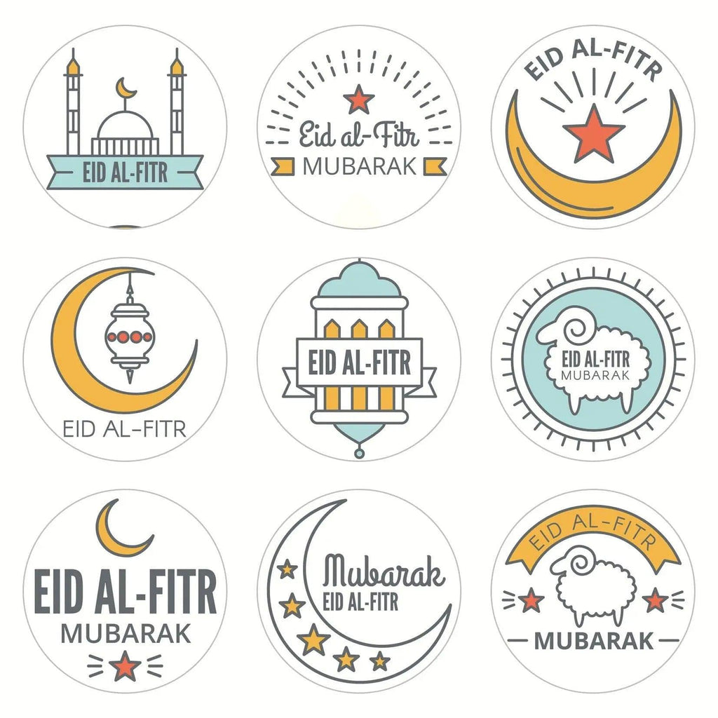 Mariam's Collection MR014 Ramadan Sticker, 90 Pcs Stickers Eid Mubarak Decoration — main product shot