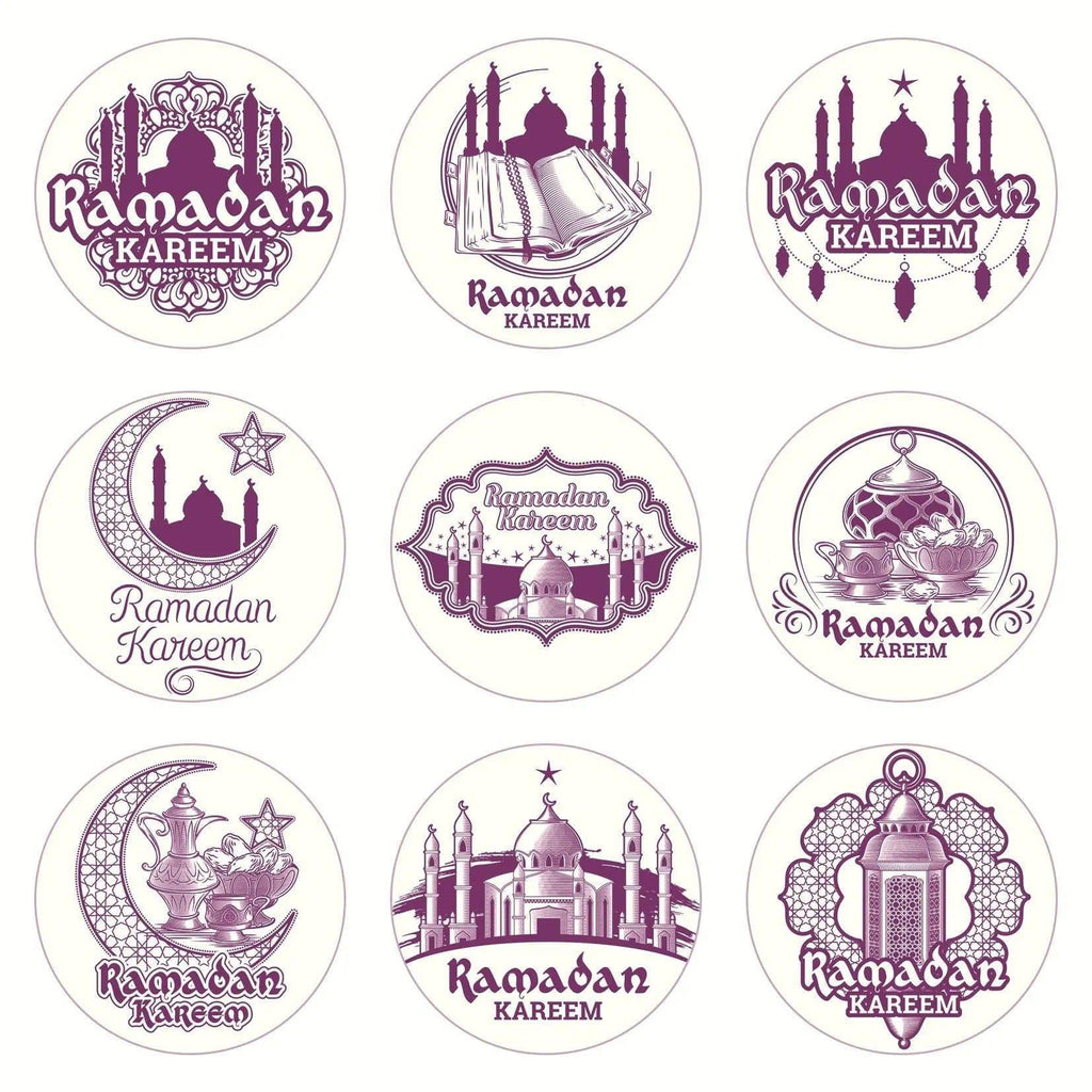 Mariam's Collection MR014 Ramadan Sticker, 90 Pcs Stickers Eid Mubarak Decoration — product on model