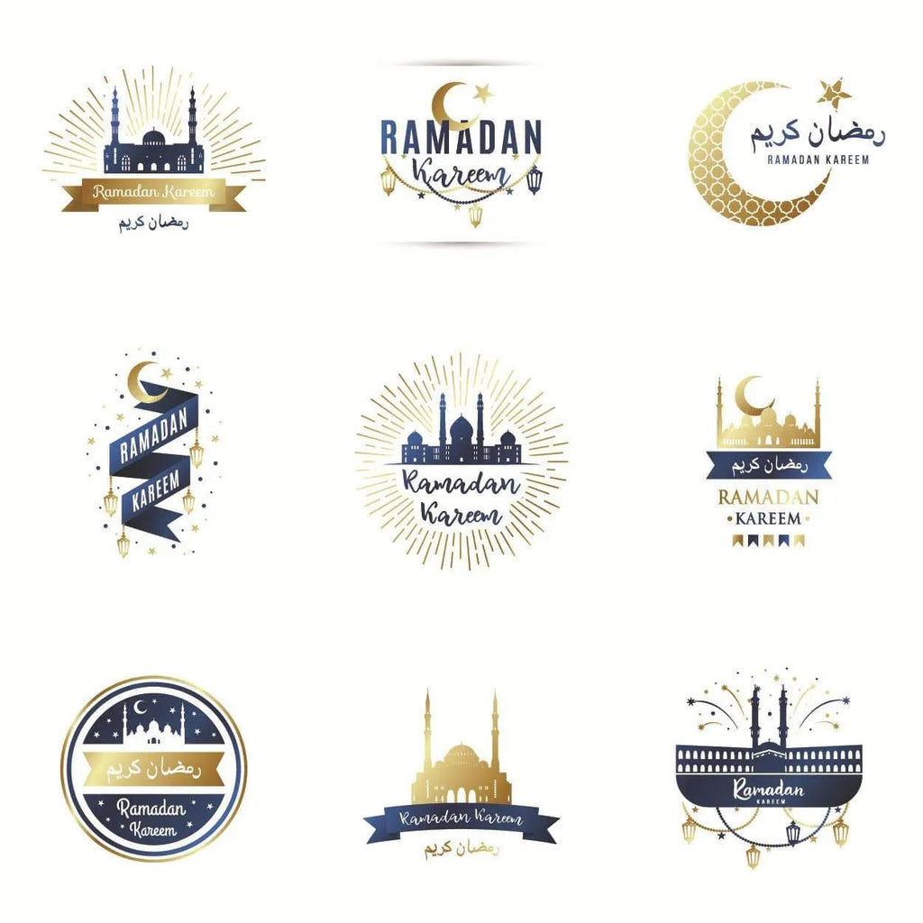 Mariam's Collection MR014 Ramadan Sticker, 90 Pcs Stickers Eid Mubarak Decoration — detail close-up