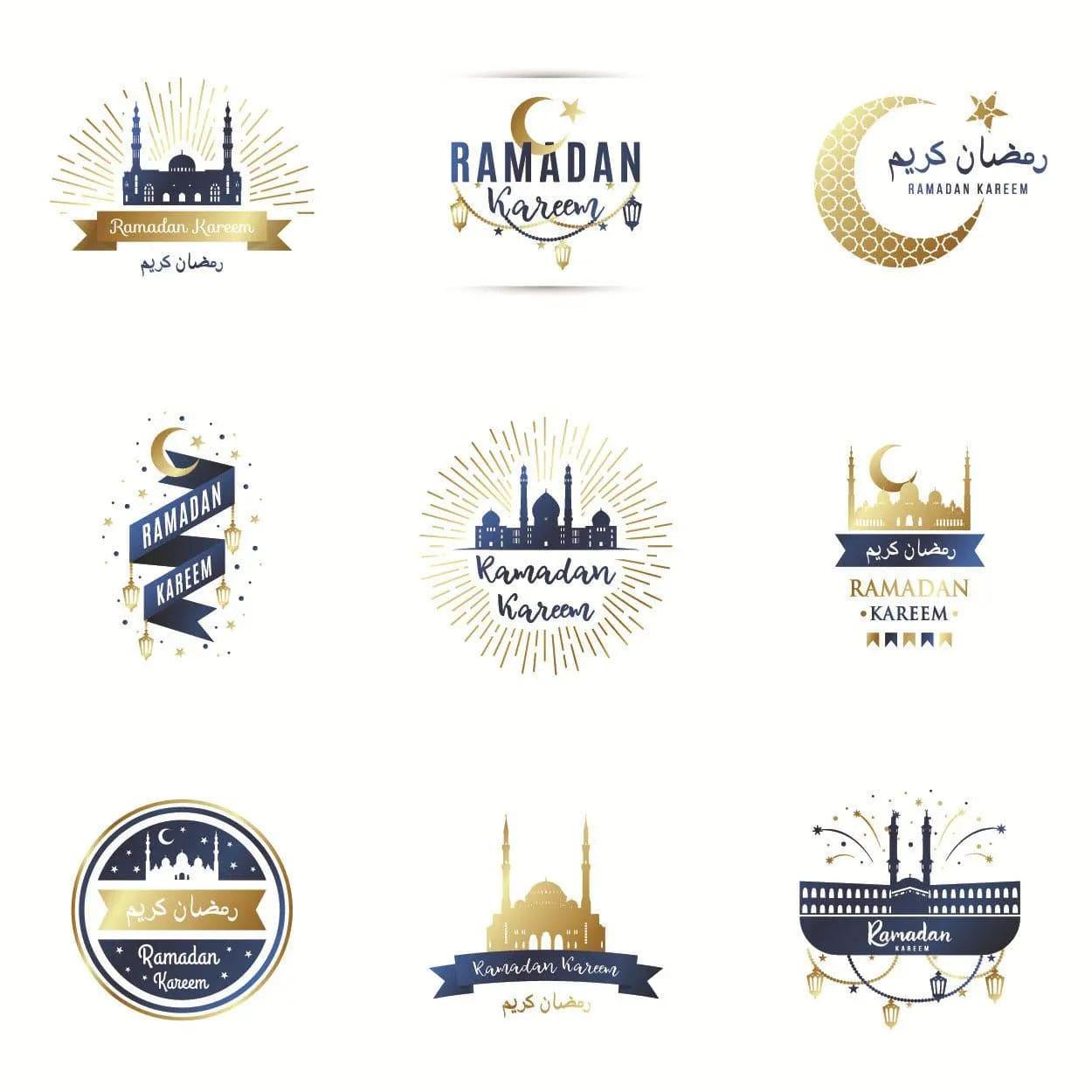 Mariam's Collection MR014 Ramadan Sticker, 90 Pcs Stickers Eid Mubarak Decoration — detail close-up