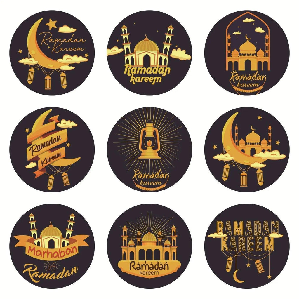 Mariam's Collection MR014 Ramadan Sticker, 90 Pcs Stickers Eid Mubarak Decoration — lifestyle worn / used context