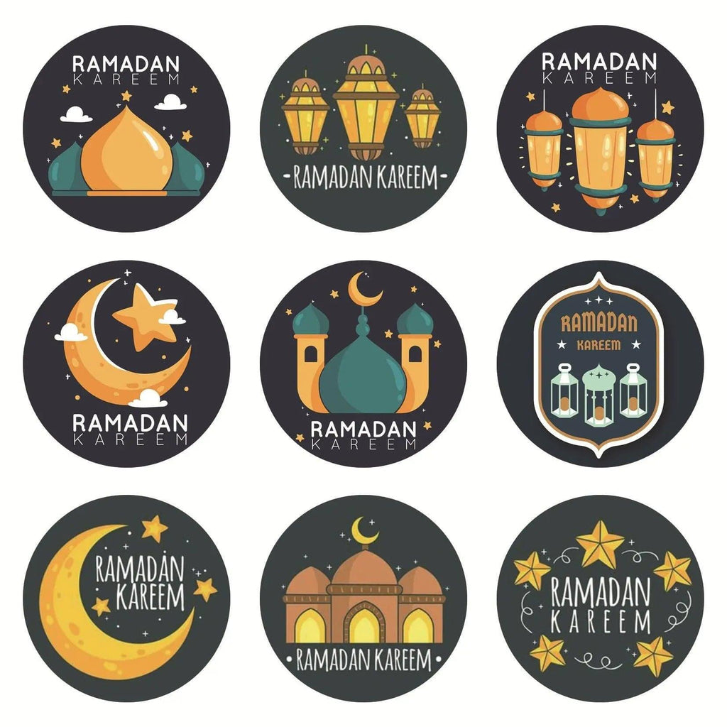 Mariam's Collection MR014 Ramadan Sticker, 90 Pcs Stickers Eid Mubarak Decoration — comparison shot