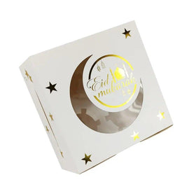 MR016 Ramadan Cupcake Packing Box,Muffin Box 4 holes