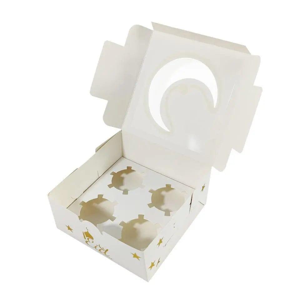 Mariam's Collection MR016 Ramadan Cupcake Packing Box,Muffin Box 4 holes — Mariam's Collection branding close-up
