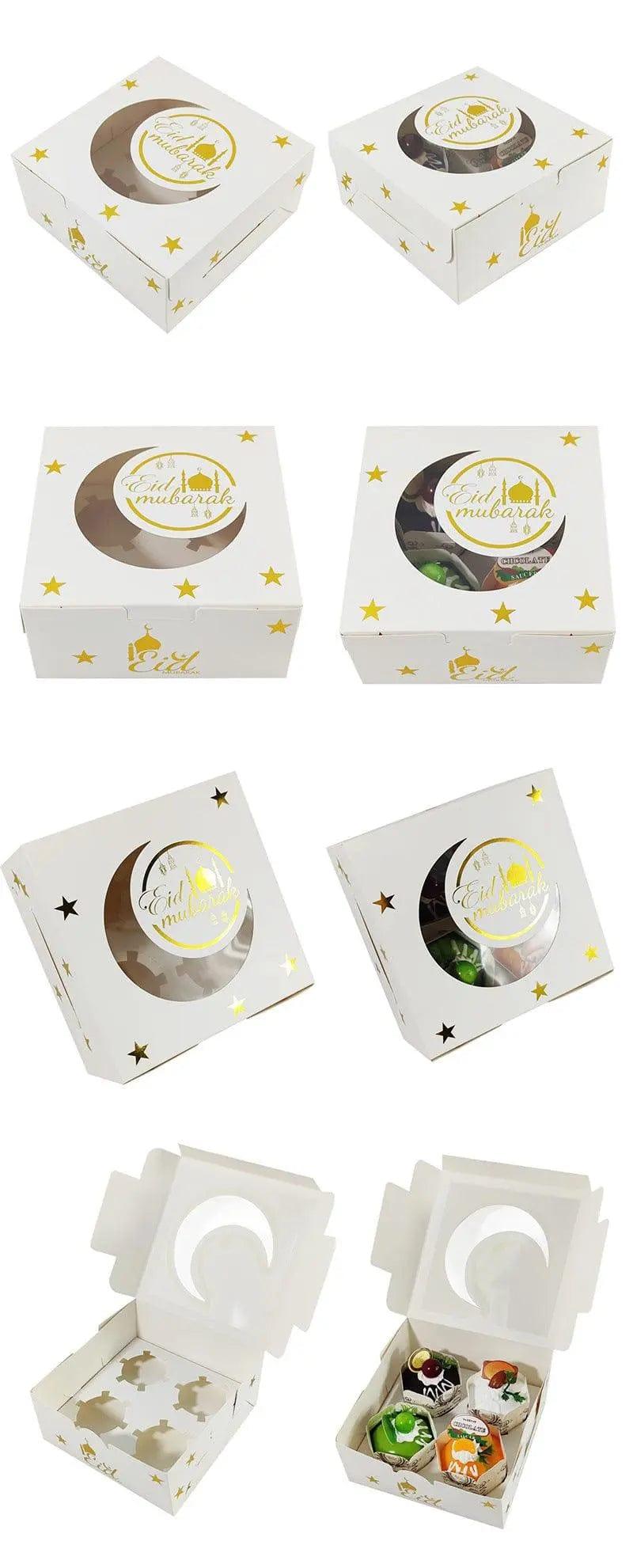 Mariam's Collection MR016 Ramadan Cupcake Packing Box,Muffin Box 4 holes — detail shot 6