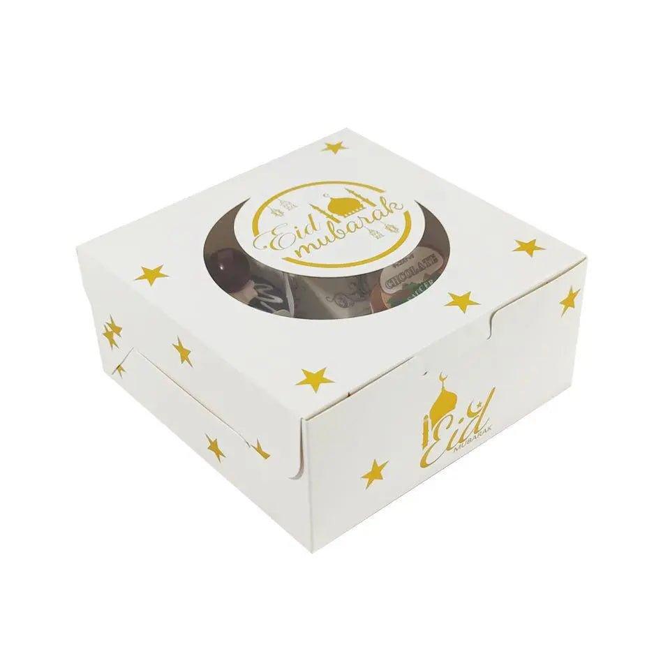 Mariam's Collection MR016 Ramadan Cupcake Packing Box,Muffin Box 4 holes — construction detail