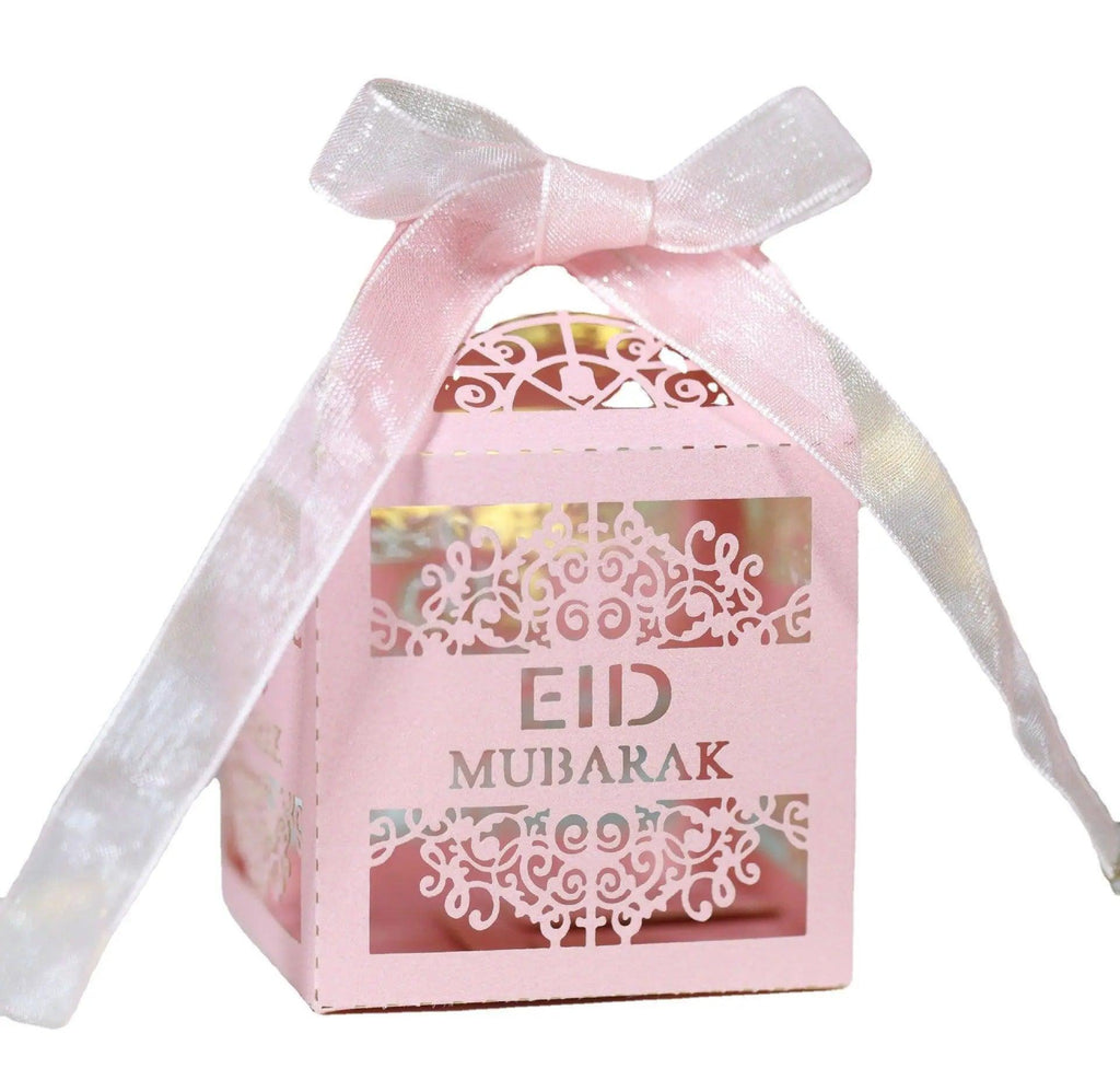 Mariam's Collection Mariam's Collection MR018 50 Pcs Happy Eid Mubarak Hollow Candy Box — detail shot 6