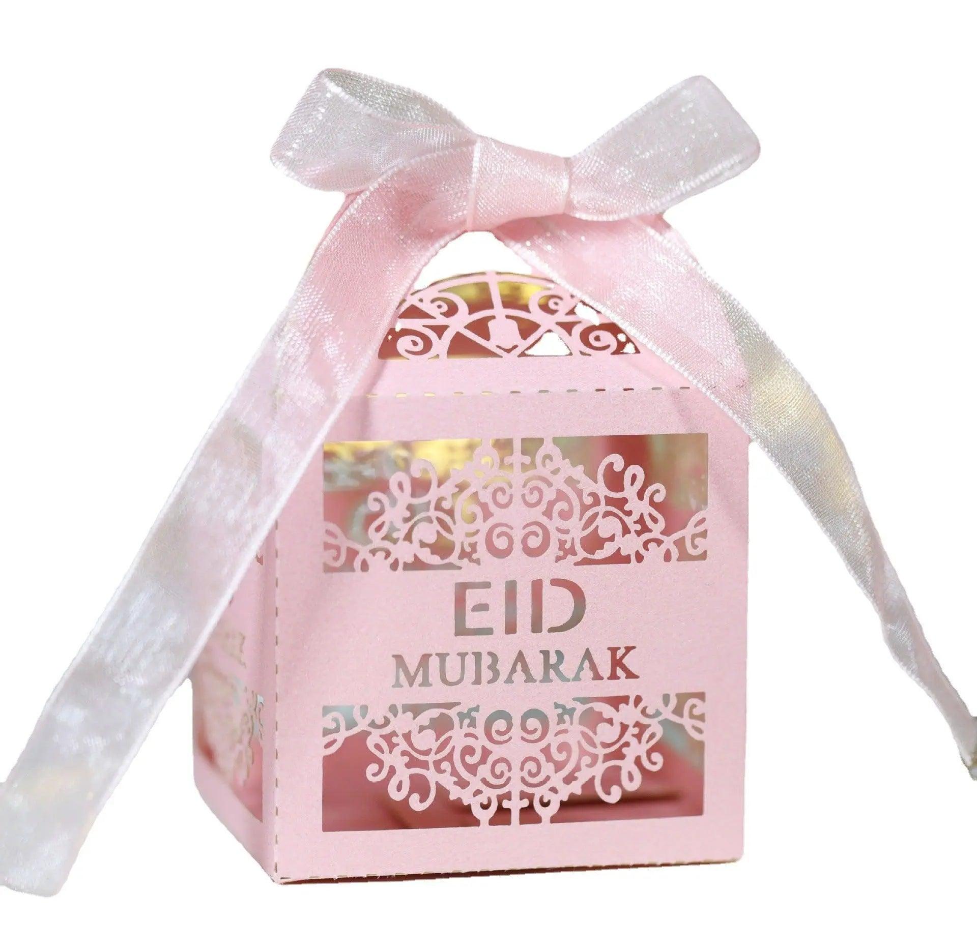 Mariam's Collection Mariam's Collection MR018 50 Pcs Happy Eid Mubarak Hollow Candy Box — detail shot 6