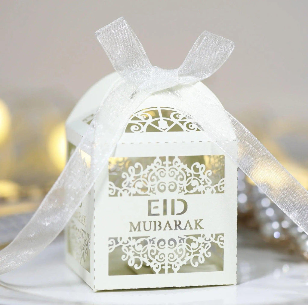 Mariam's Collection Mariam's Collection MR018 50 Pcs Happy Eid Mubarak Hollow Candy Box — main product shot