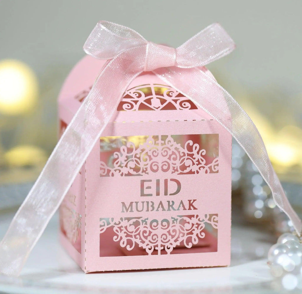 Mariam's Collection Mariam's Collection MR018 50 Pcs Happy Eid Mubarak Hollow Candy Box — detail shot 9