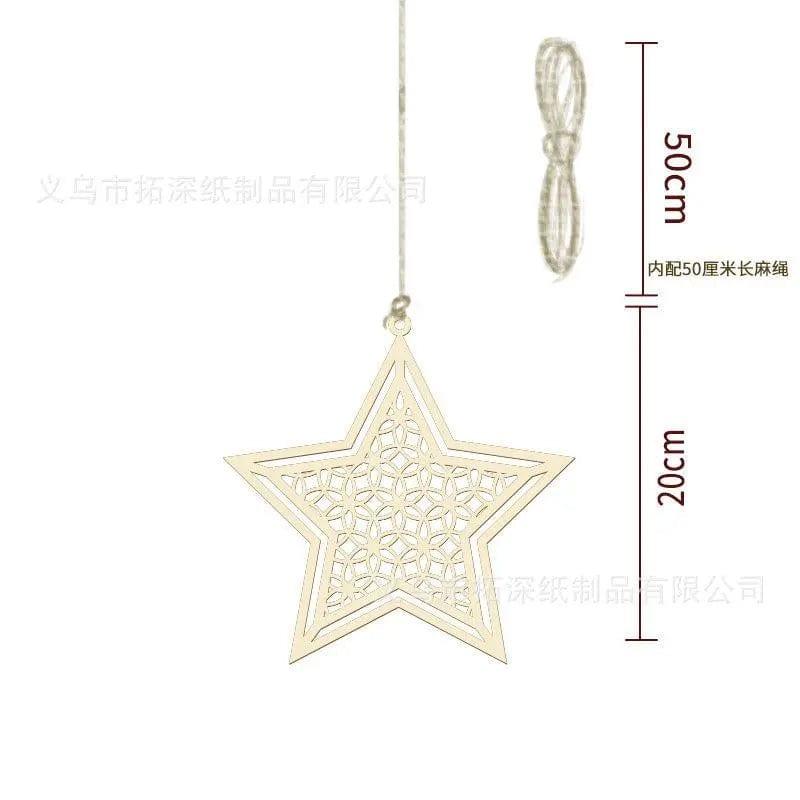 Mariam's Collection Mariam's Collection MR020  Wooden Ramadan & Eid Mubarak Decoration — detail close-up