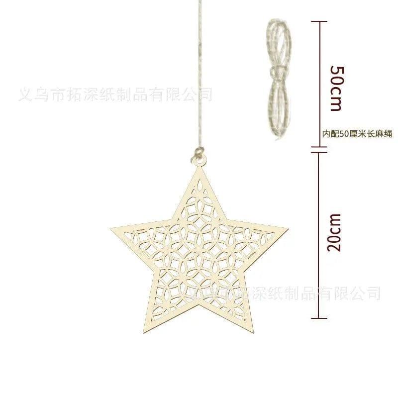 Mariam's Collection Mariam's Collection MR020  Wooden Ramadan & Eid Mubarak Decoration — main product shot