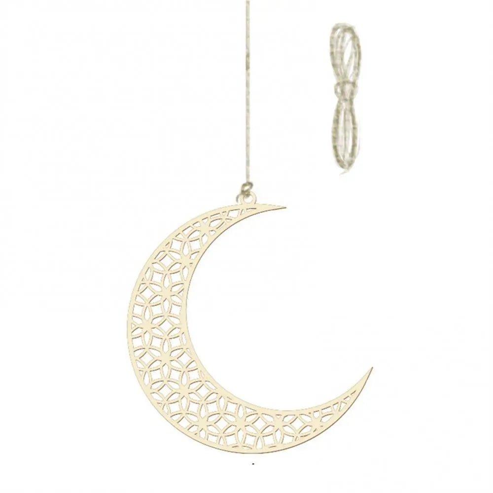 Mariam's Collection Mariam's Collection MR020  Wooden Ramadan & Eid Mubarak Decoration — detail shot 6