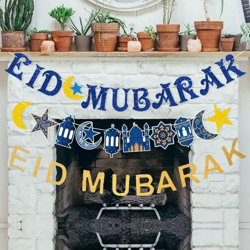 Mariam's Collection Mariam's Collection MR021 EID MUBARAK Flash Party Banner — construction detail
