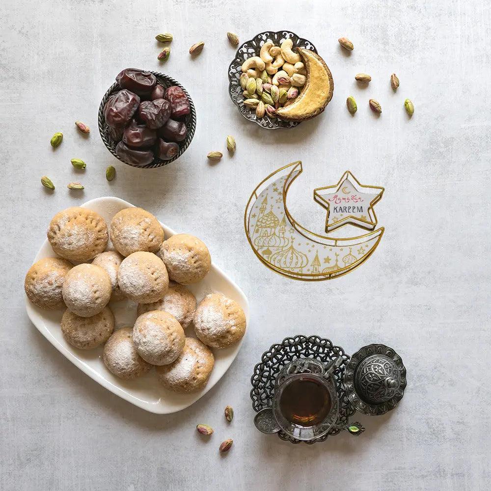 Mariam's Collection Mariam's Collection MR029 Ramadan Tray, Iron Festive Moon Tray — product category context