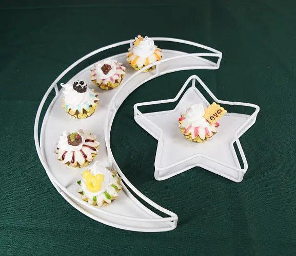 Mariam's Collection Mariam's Collection MR029 Ramadan Tray, Iron Festive Moon Tray — detail shot 6