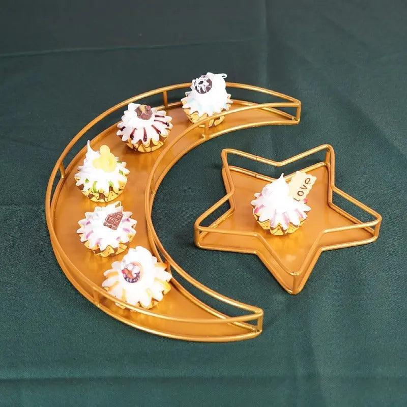 Mariam's Collection Mariam's Collection MR029 Ramadan Tray, Iron Festive Moon Tray — construction detail