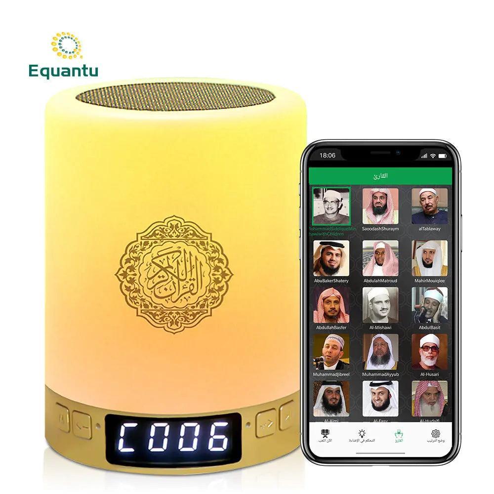 Mariam's Collection MR031 Bluetooth Quran Speaker Lamp SQ122, Nightlight Smart App Controls Player — lifestyle worn / used context