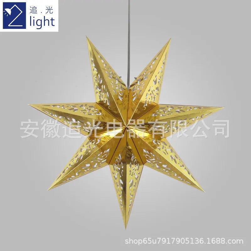 Mariam's Collection MR035 Hollow Star Hanging, Eid Mubarak Christmas Ramadan Decoration — comparison shot
