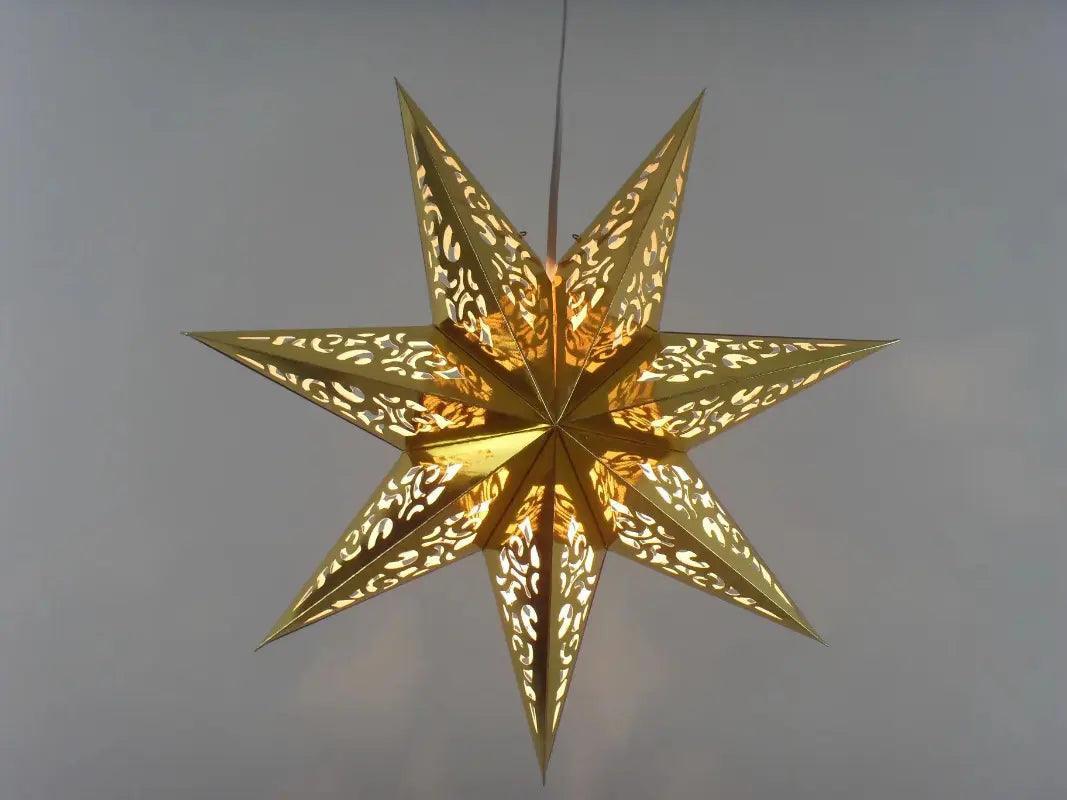 Mariam's Collection MR035 Hollow Star Hanging, Eid Mubarak Christmas Ramadan Decoration — detail shot 6