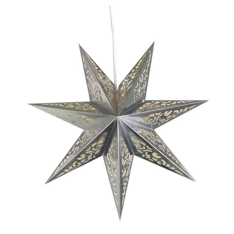 Mariam's Collection MR035 Hollow Star Hanging, Eid Mubarak Christmas Ramadan Decoration — fabric or material detail