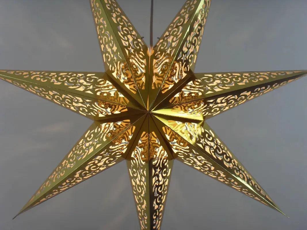 Mariam's Collection MR035 Hollow Star Hanging, Eid Mubarak Christmas Ramadan Decoration — detail shot 7