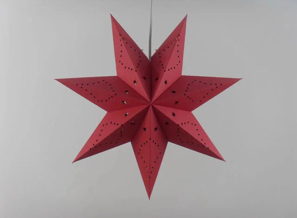 Mariam's Collection MR035 Hollow Star Hanging, Eid Mubarak Christmas Ramadan Decoration — detail close-up
