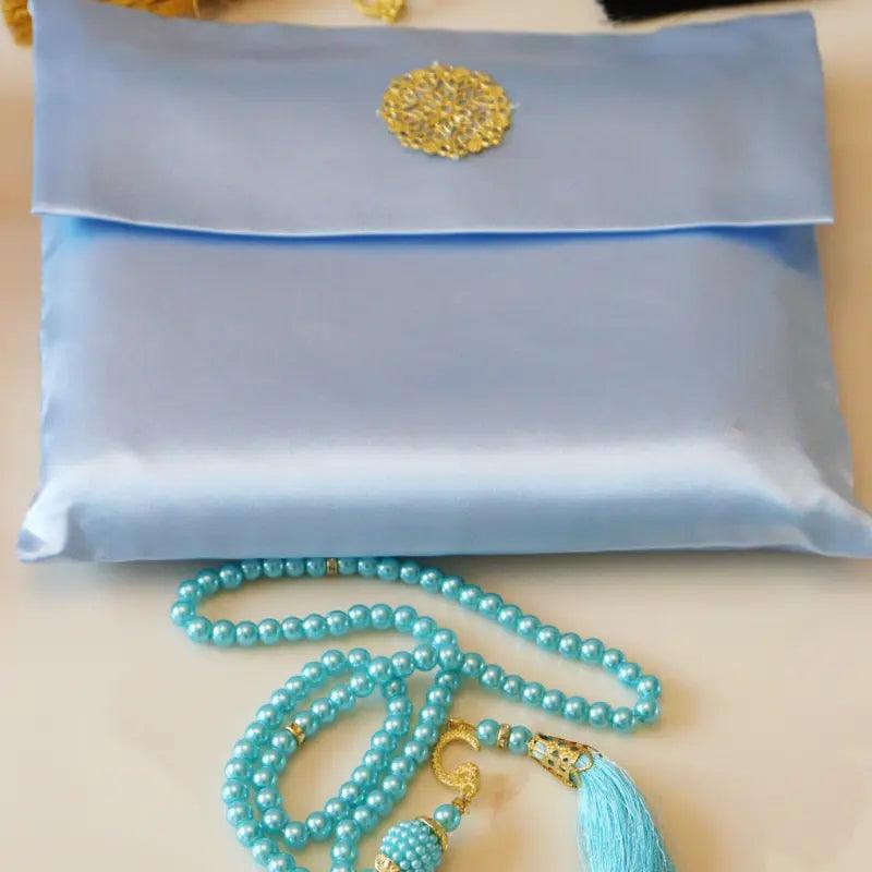 Mariam's Collection Mariam's Collection Luxury Prayer Mat and Tasbeeh Set (MR048) — detail shot 10