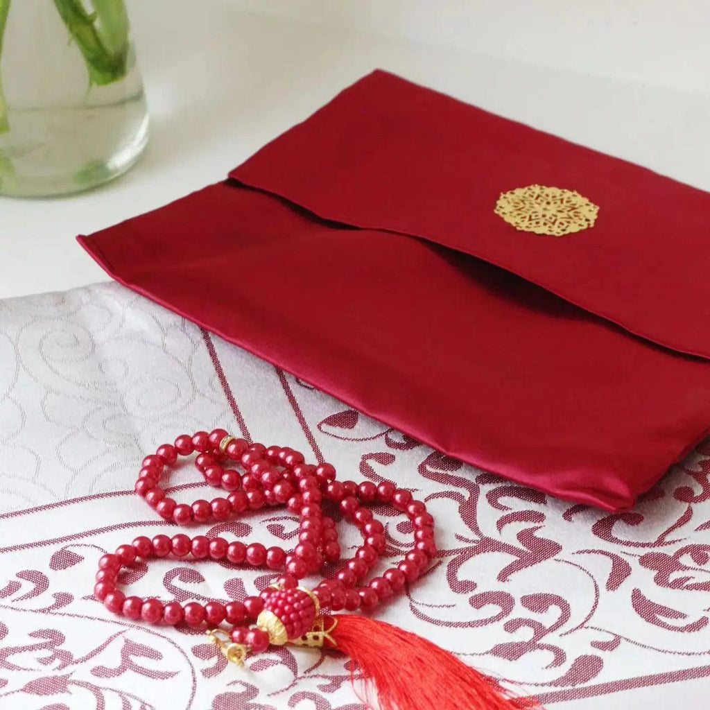 Mariam's Collection Mariam's Collection Luxury Prayer Mat and Tasbeeh Set (MR048) — main product shot