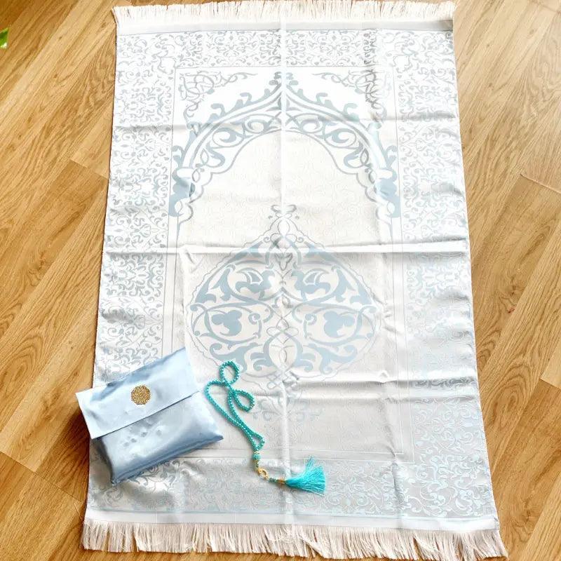 Mariam's Collection Mariam's Collection Luxury Prayer Mat and Tasbeeh Set (MR048) — detail shot 7