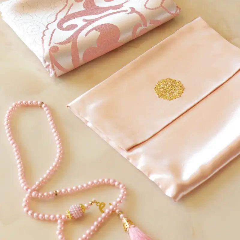 Mariam's Collection Mariam's Collection Luxury Prayer Mat and Tasbeeh Set (MR048) — main product shot