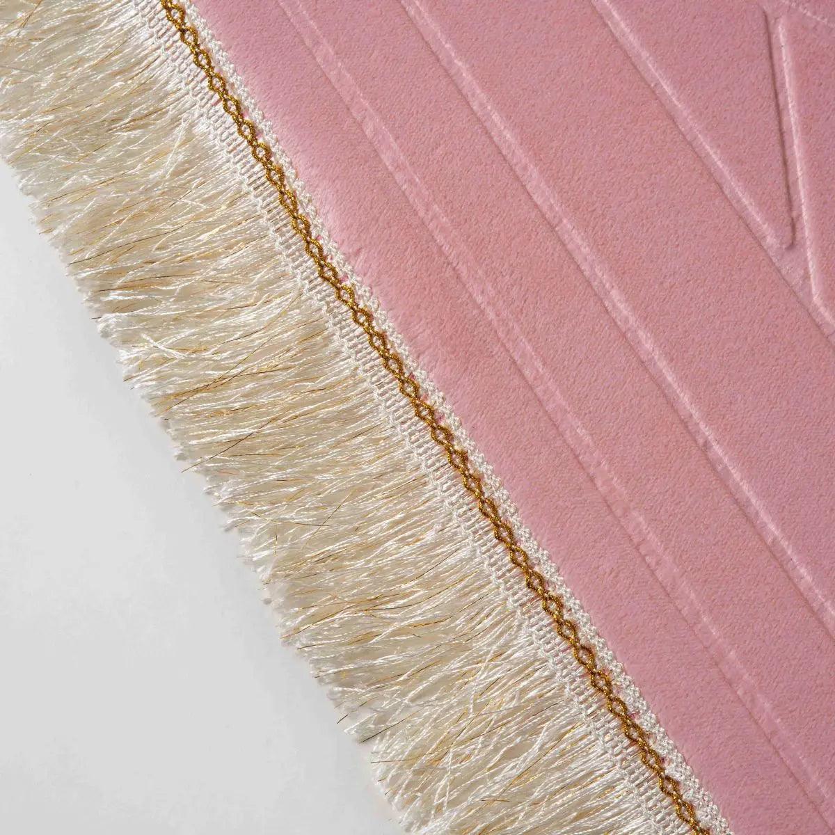 Mariam's Collection Mariam's Collection MR053 Thickened Embossed Flannel Prayer Mat — comparison shot