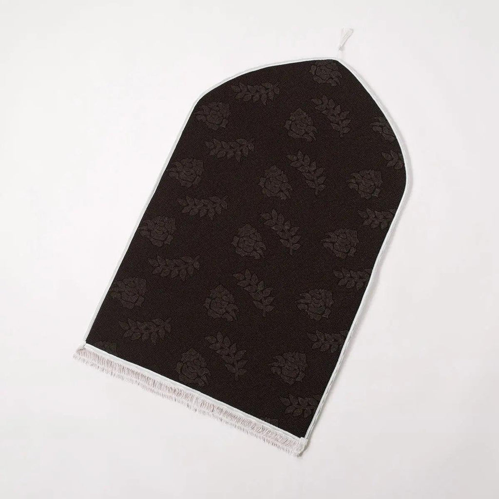 Mariam's Collection MR055 Non-Slip Embossing Flannel Interactive Heart Pattern Prayer Mat — lifestyle worn / used context