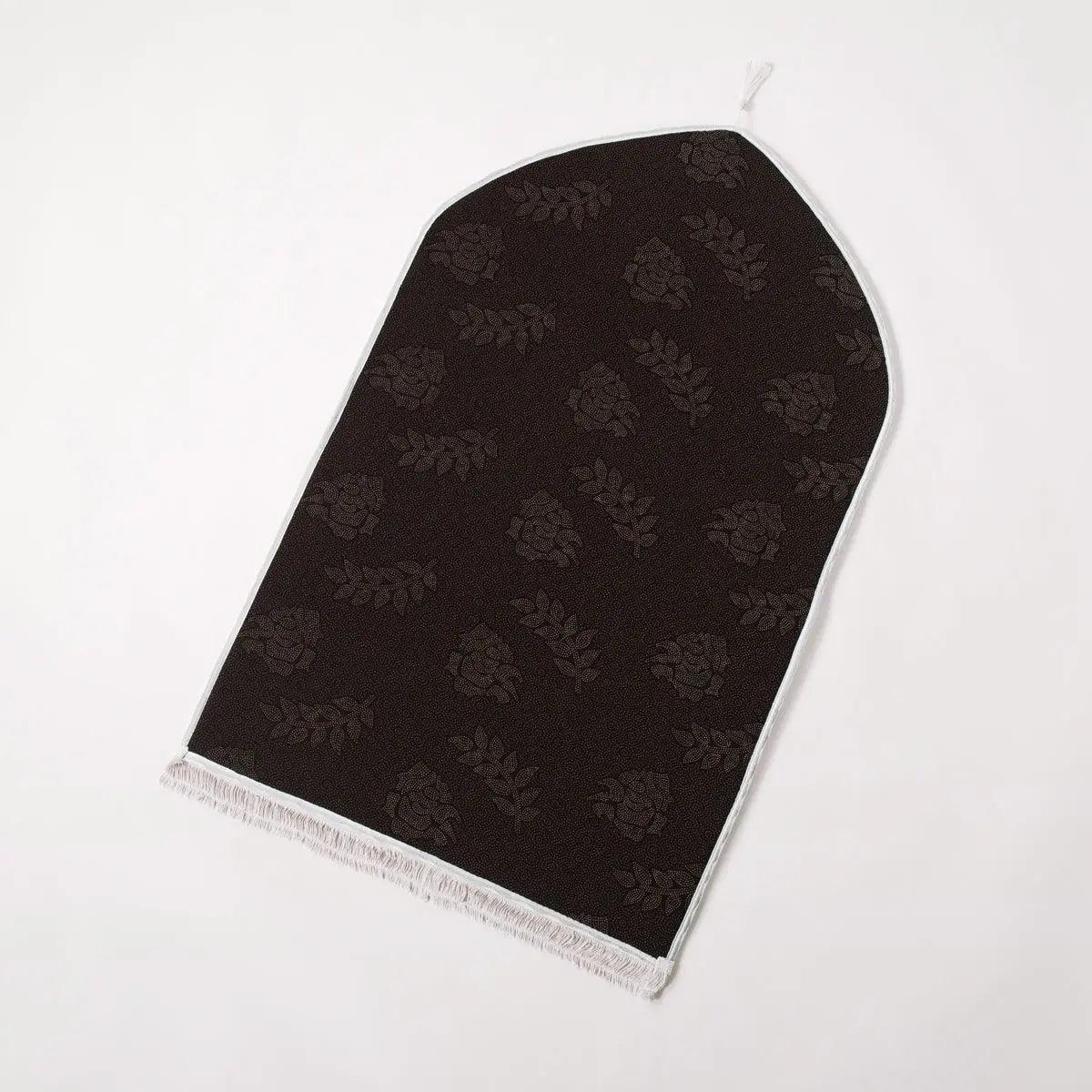 Mariam's Collection MR055 Non-Slip Embossing Flannel Interactive Heart Pattern Prayer Mat — lifestyle worn / used context