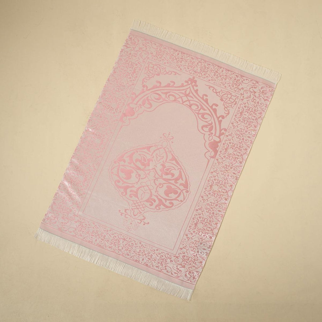 Mariam's Collection Mariam's Collection New Luxury Prayer Mat and Tasbeeh Set (MR056) — in-use photo