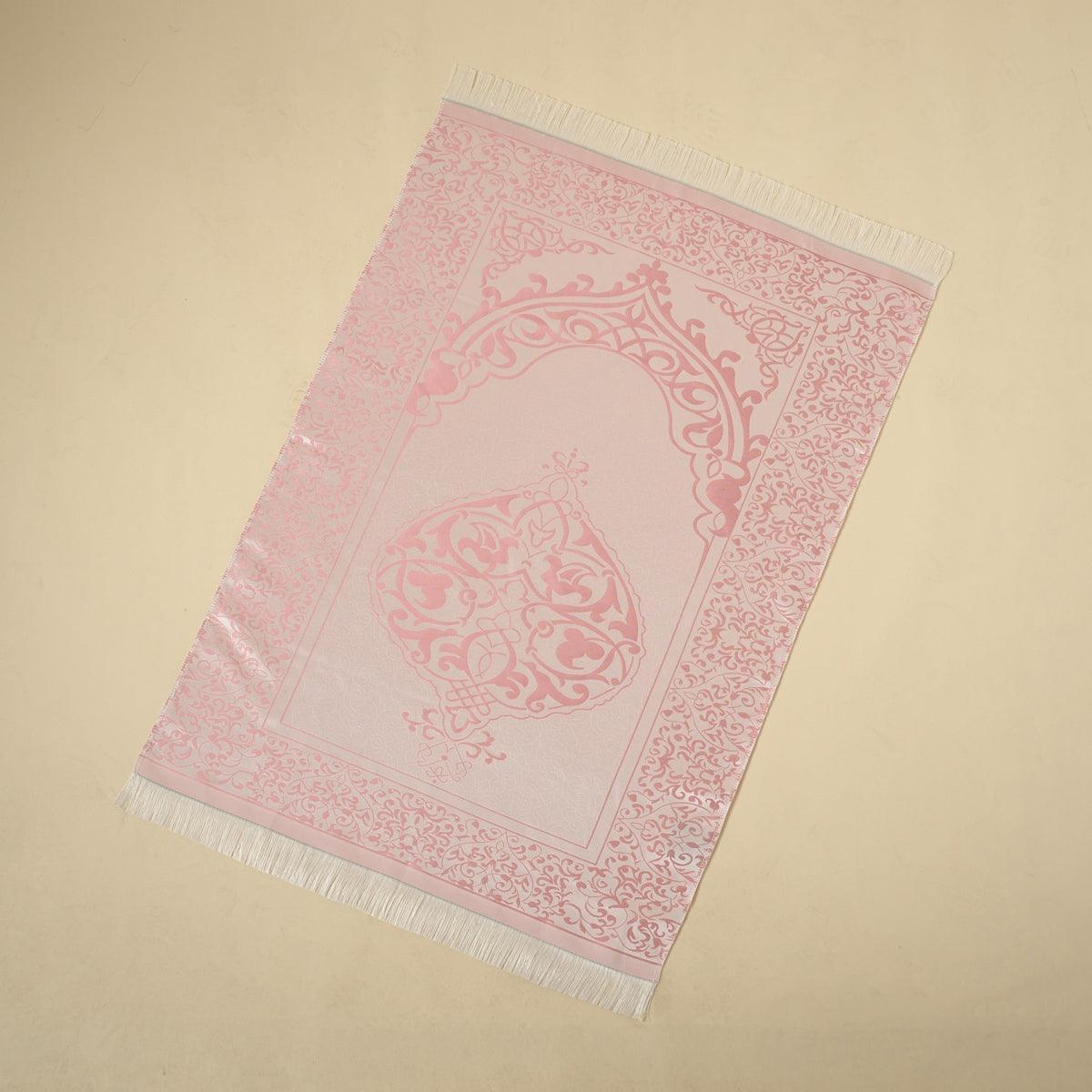 Mariam's Collection Mariam's Collection New Luxury Prayer Mat and Tasbeeh Set (MR056) — in-use photo