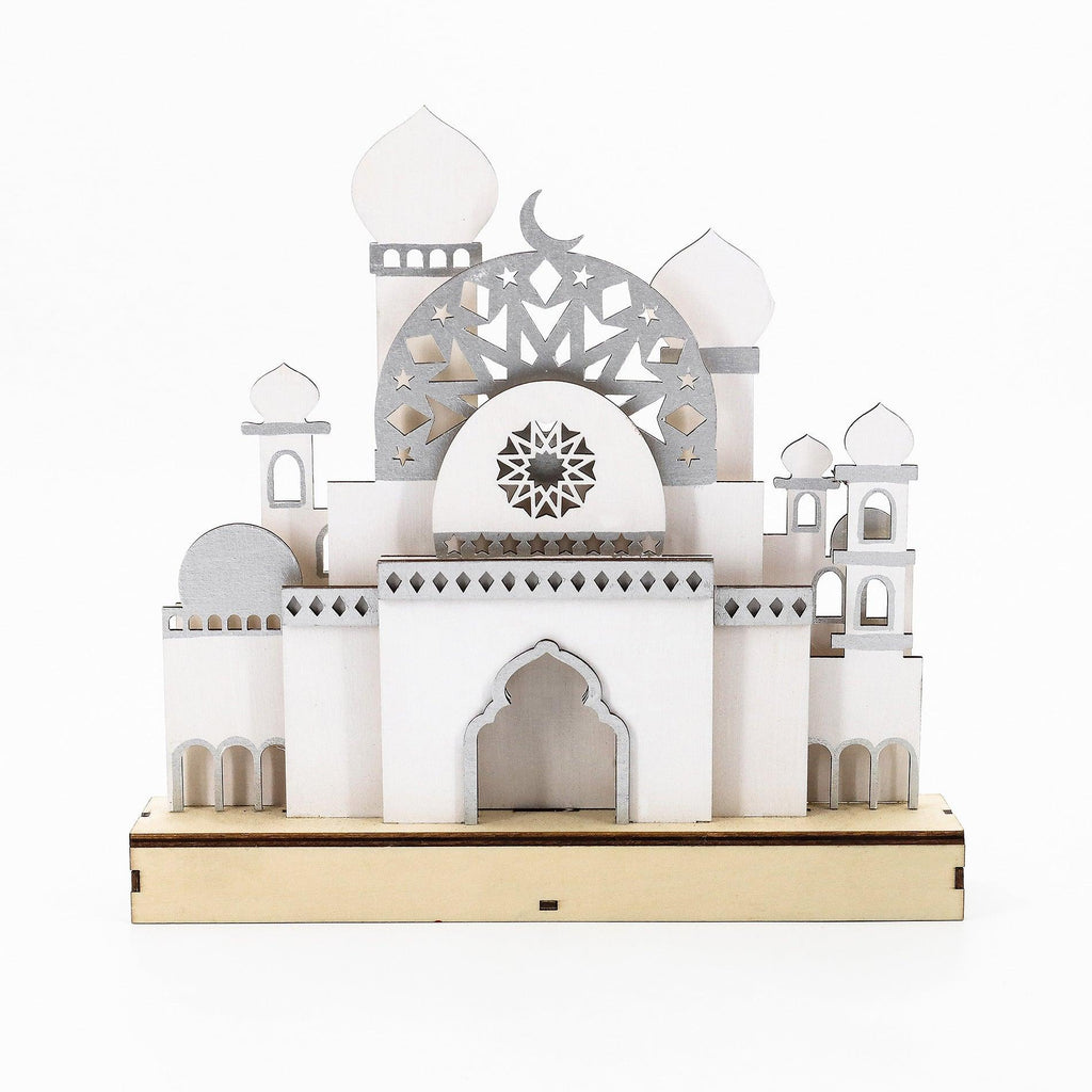 Mariam's Collection Mariam's Collection MR059 Wooden LED MASJID Shape Atmosphere Light — detail shot 7
