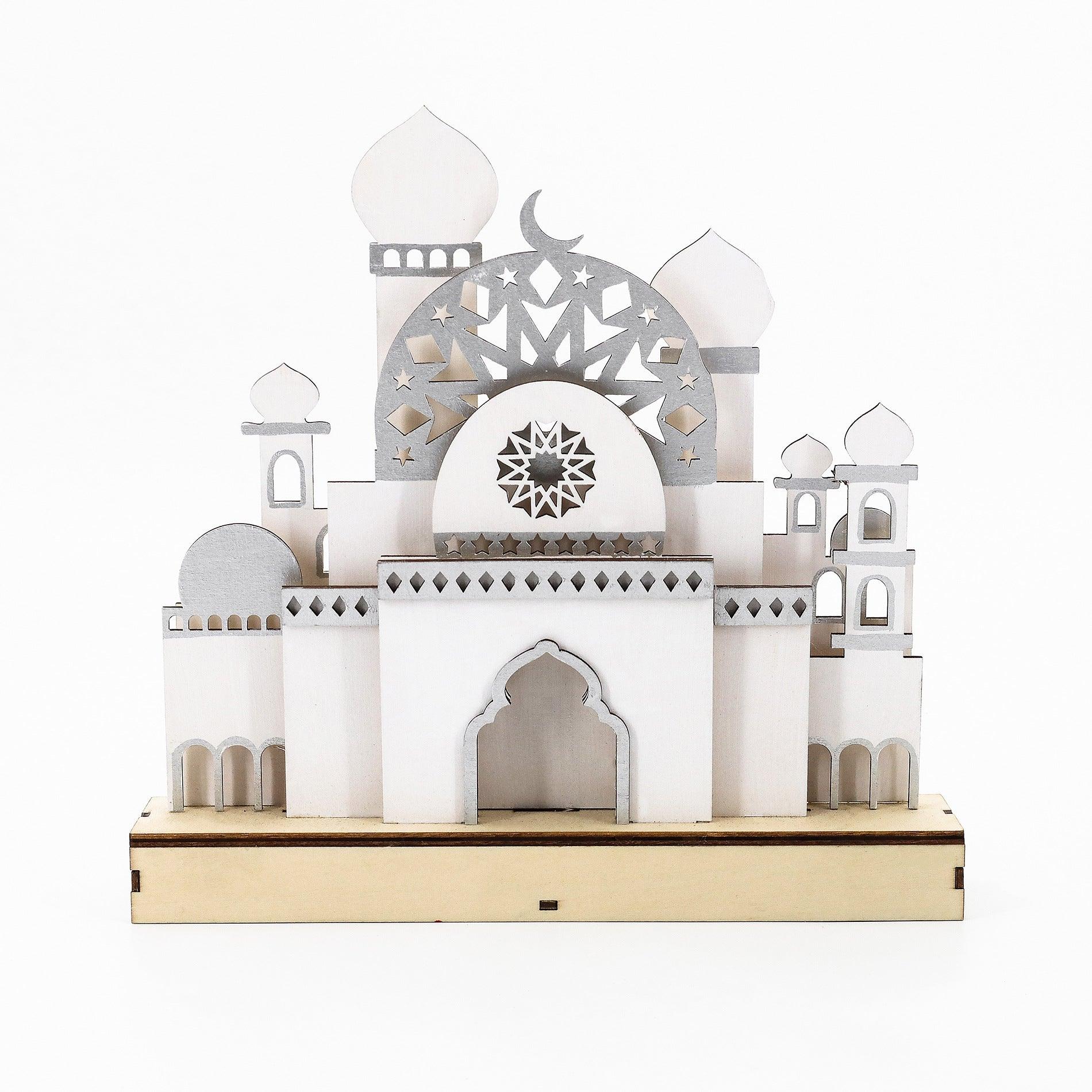 Mariam's Collection Mariam's Collection MR059 Wooden LED MASJID Shape Atmosphere Light — detail shot 7