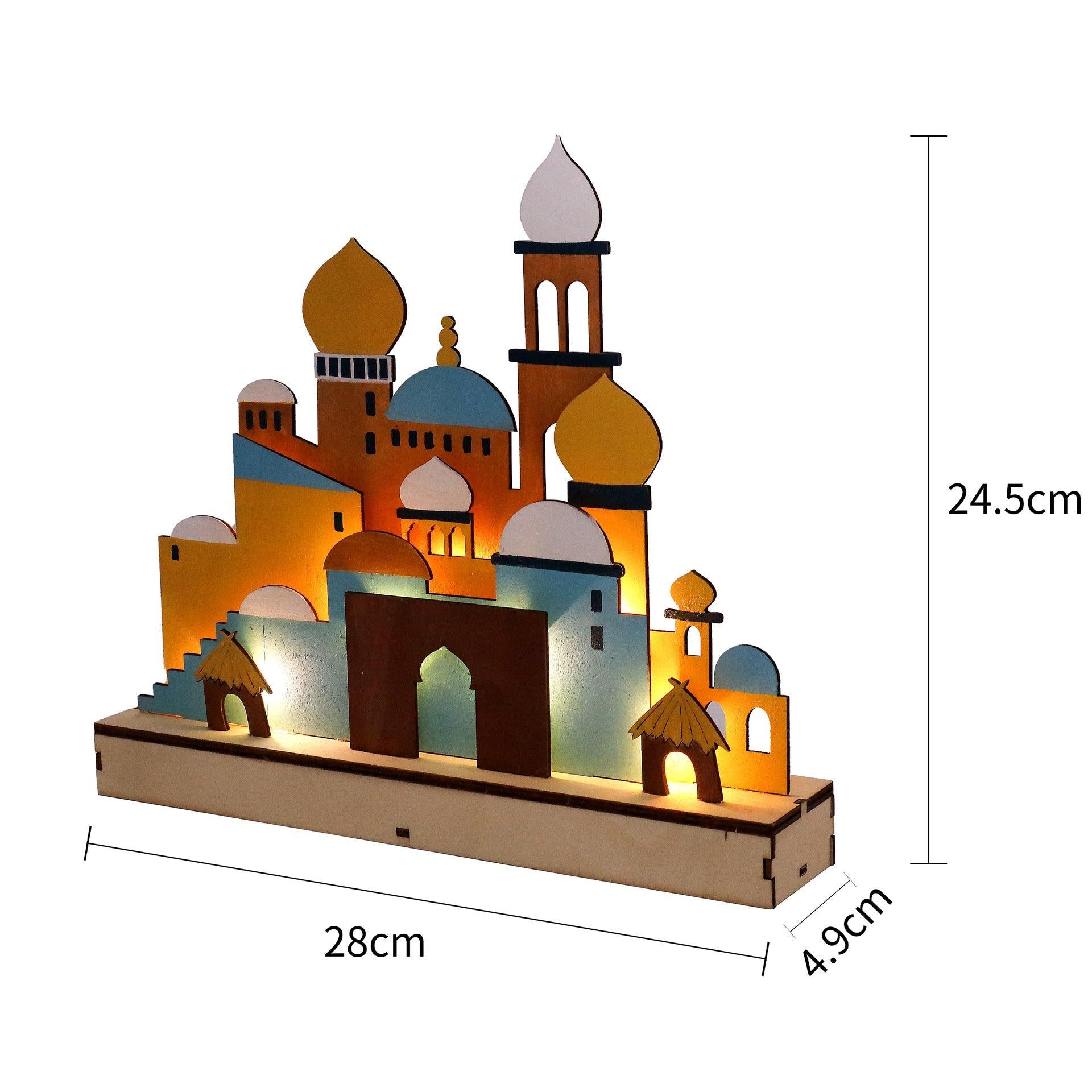 Mariam's Collection Mariam's Collection MR059 Wooden LED MASJID Shape Atmosphere Light — product category context