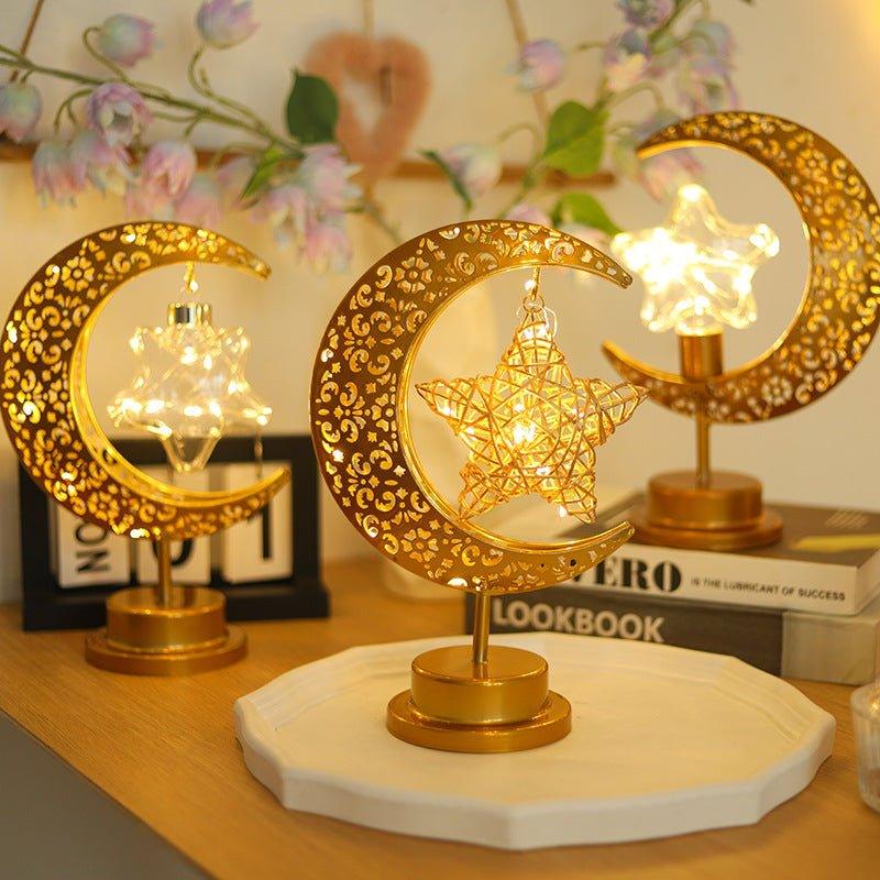 Mariam's Collection Mariam's Collection MR060 LED Wrought Iron Moon Lamp — construction detail