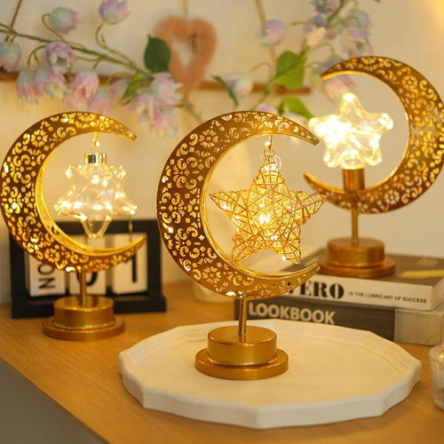 MR060 LED Wrought Iron Moon Lamp