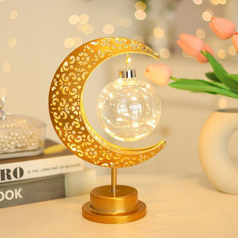 Mariam's Collection Mariam's Collection MR060 LED Wrought Iron Moon Lamp — product category context
