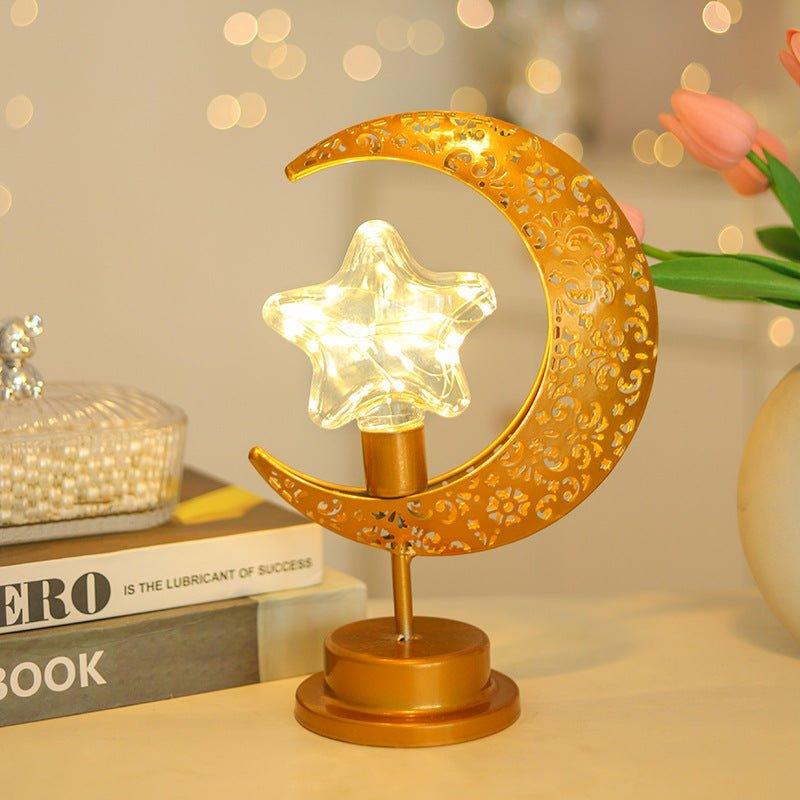Mariam's Collection Mariam's Collection MR060 LED Wrought Iron Moon Lamp — detail shot 7
