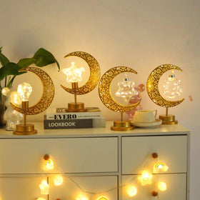 Mariam's Collection MR060 LED Wrought Iron Moon Lamp