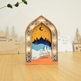 Mariam's Collection MR064 Wooden Luminous LED Creative Decorations