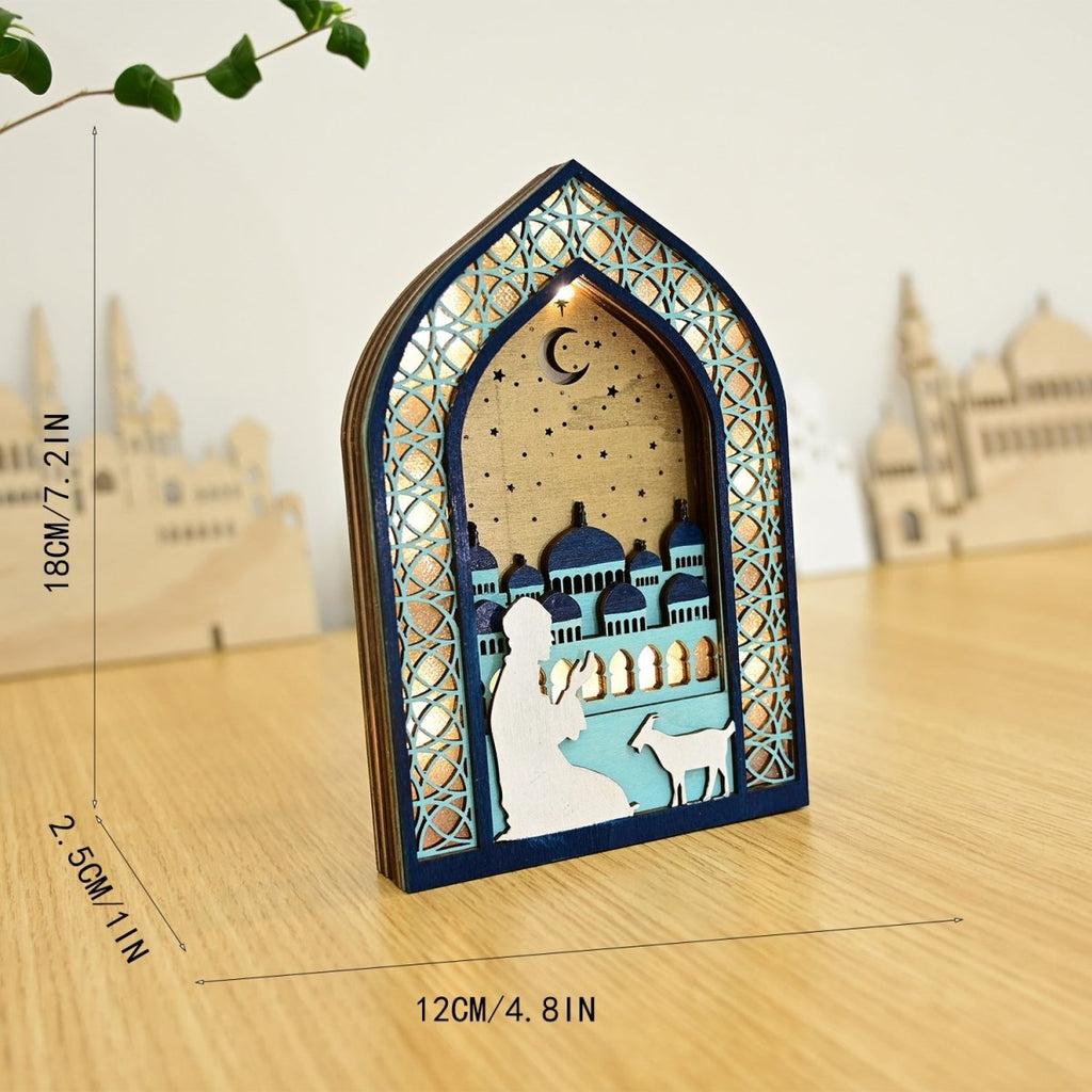 Mariam's Collection Mariam's Collection MR064 Wooden Luminous LED Creative Decorations — detail shot 10